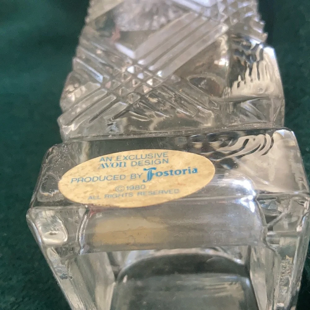 Vintage fostoria crystal for Avon bud vase